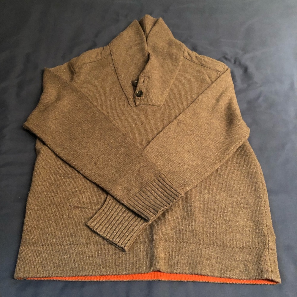 Men’s Banana Republic brown shawl neck sweater